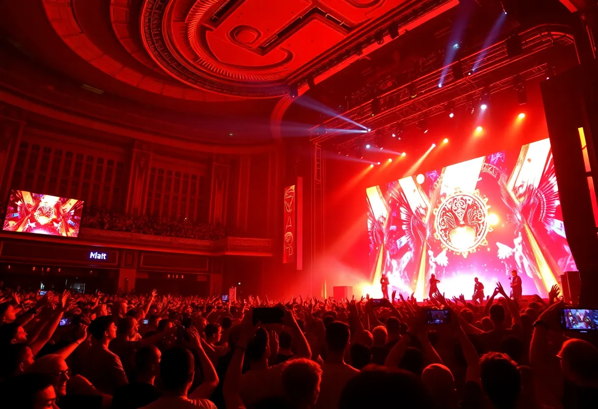 Dynamic concert stage at Janet Jackson's Las Vegas residency