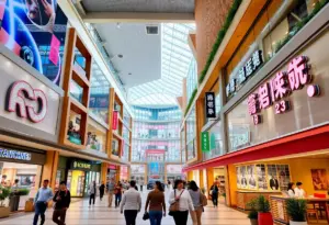 Rendering of a new retail complex in Chinatown, Las Vegas