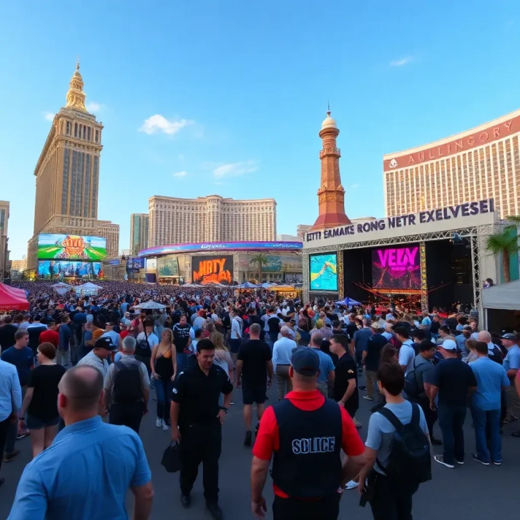Security at outdoor events in Las Vegas