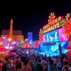 Crowd enjoying Las Vegas fall festival