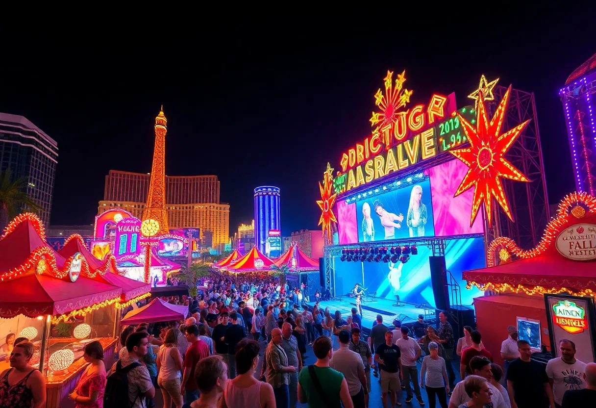 Crowd enjoying Las Vegas fall festival