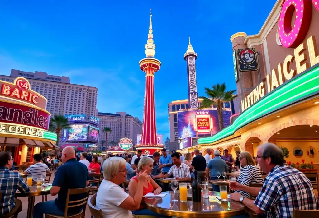 Residents enjoying discounts at a Las Vegas resort