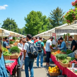 Student vendors at the Las Vegas Farmers Market