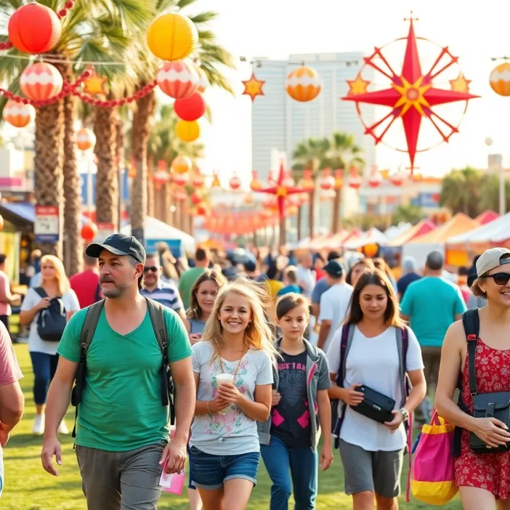 Families enjoying community activities in Las Vegas