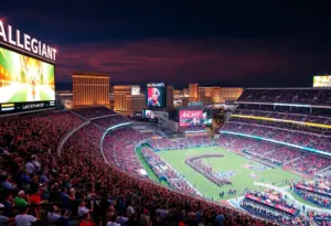 Las Vegas Allegiant Stadium during Super Bowl event