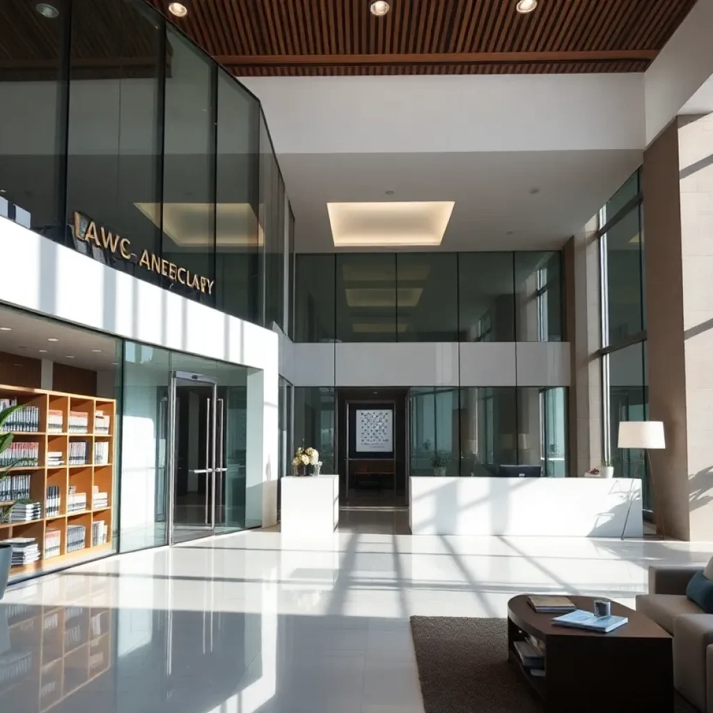 Exterior view of a law office building in Las Vegas