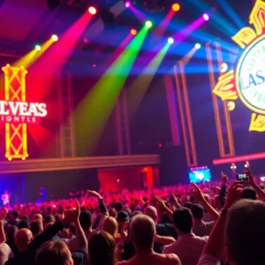 Ringo Starr performing on stage in Las Vegas