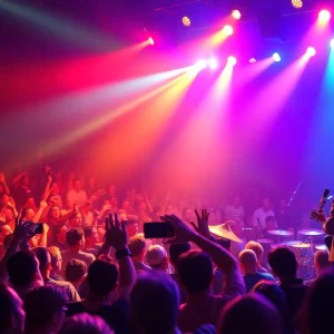 Audience enjoying a live performance at a Las Vegas concert