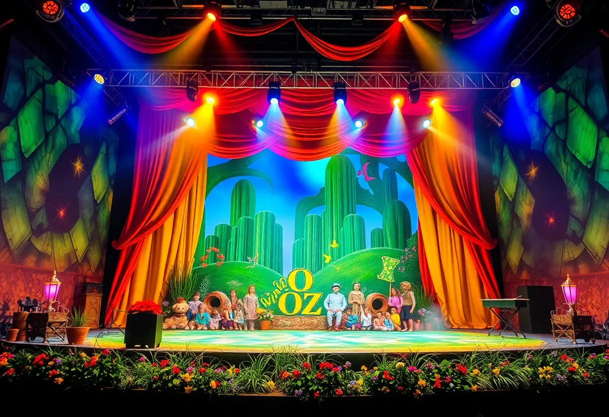 Vibrant stage setting from Wizard of Oz at Sphere premiere