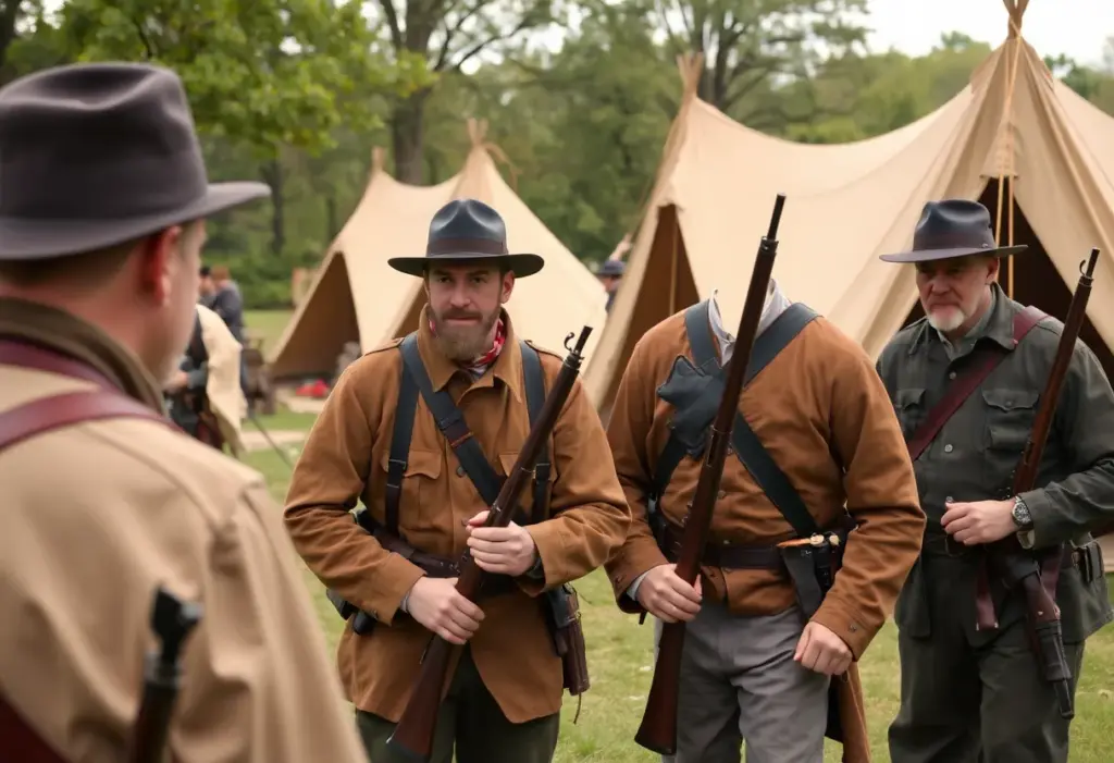 Union Army reenactors at Civil War Days event.