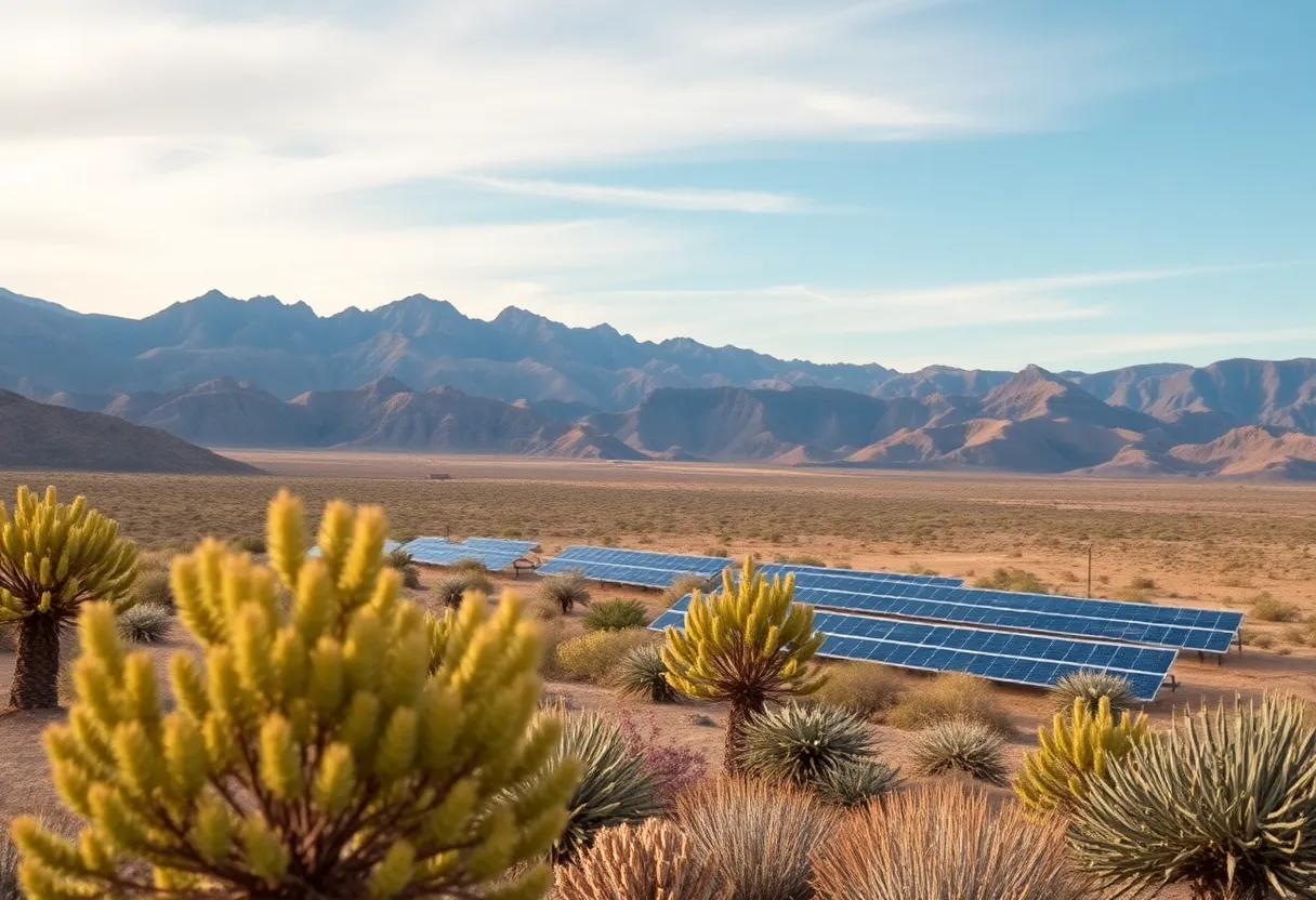 Scenic view of Esmeralda County with desert mountains
