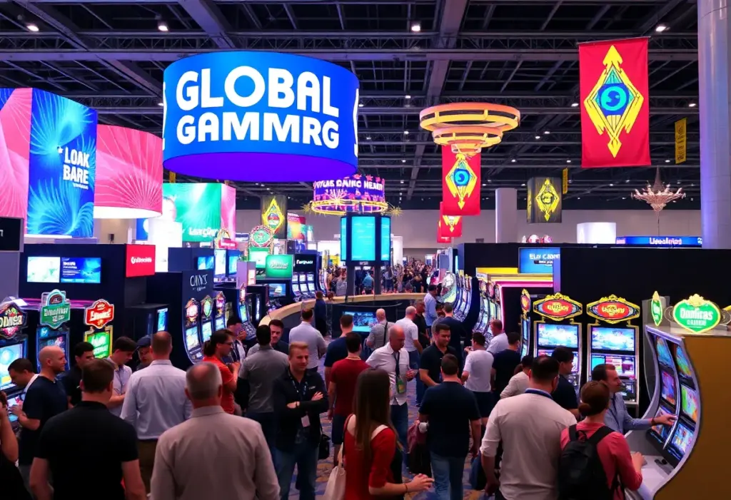 Attendees at the Global Gaming Expo in Las Vegas