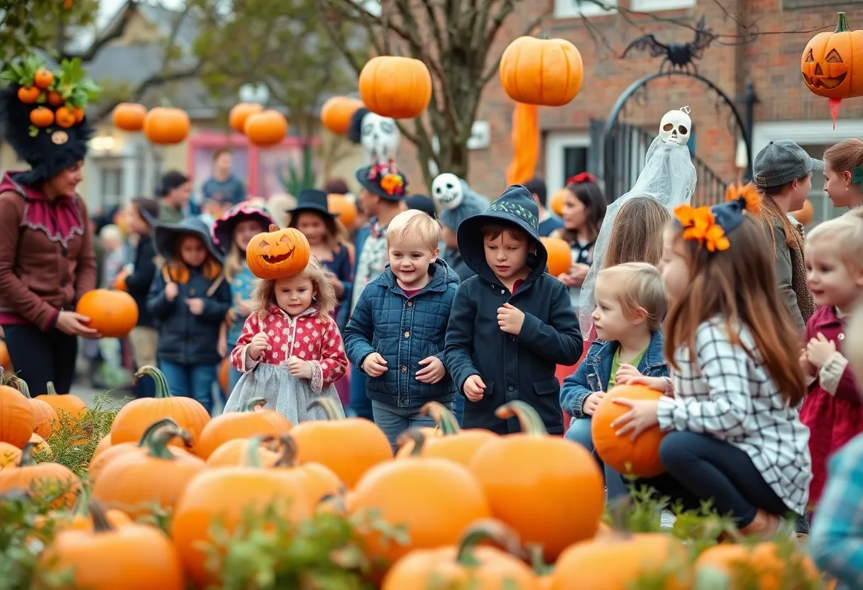Families enjoying Halloween activities in Las Vegas and New Mexico