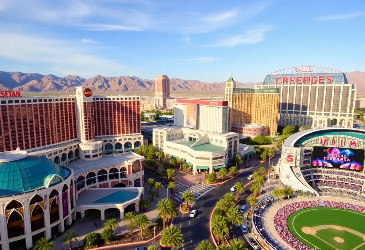 Architectural rendering of a casino resort in Las Vegas