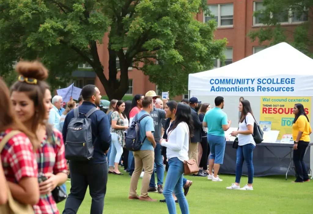 Residents attending a community event at the College of Southern Nevada