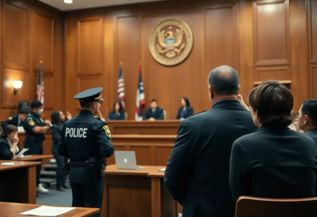 Courtroom scene related to Las Vegas ICE lawsuit