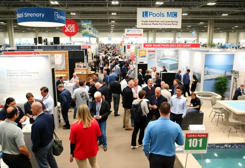 Networking at the Pool Spa Patio Expo in Las Vegas