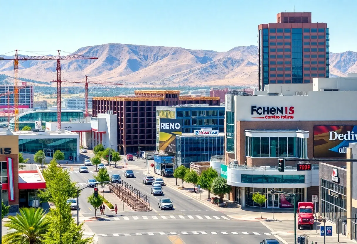 Cityscape of Reno, Nevada highlighting job growth