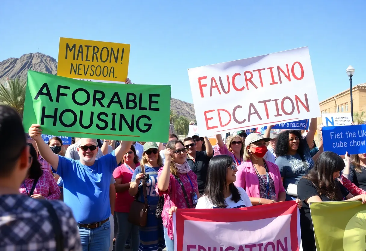 Campaign rally for Sandra Jauregui in Nevada