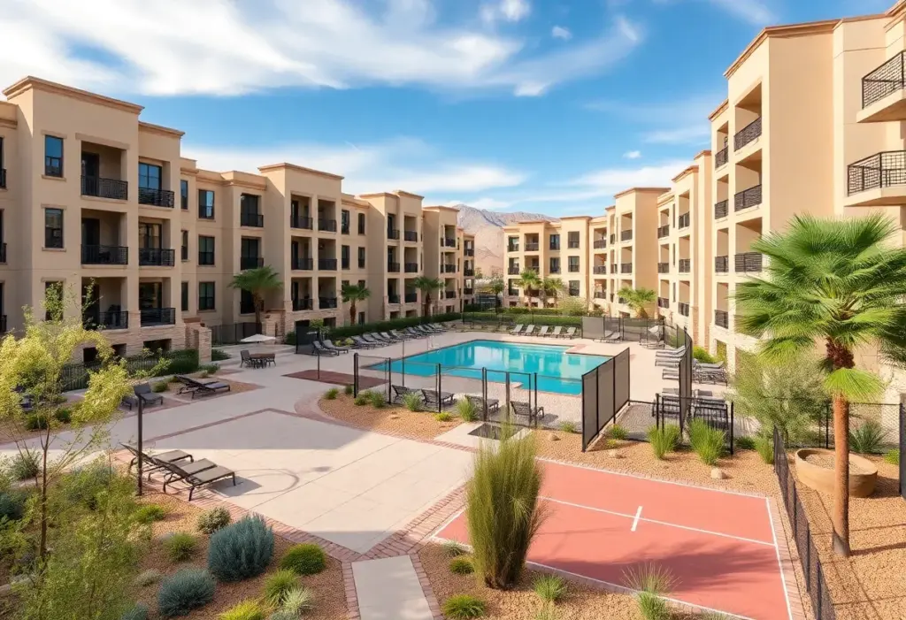 Modern luxury condominiums in The Loughton community, Las Vegas